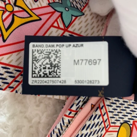 NEW LOUIS VUITTON DAMIER POP UP BANDEAU - M77697 - Picture 5 of 14